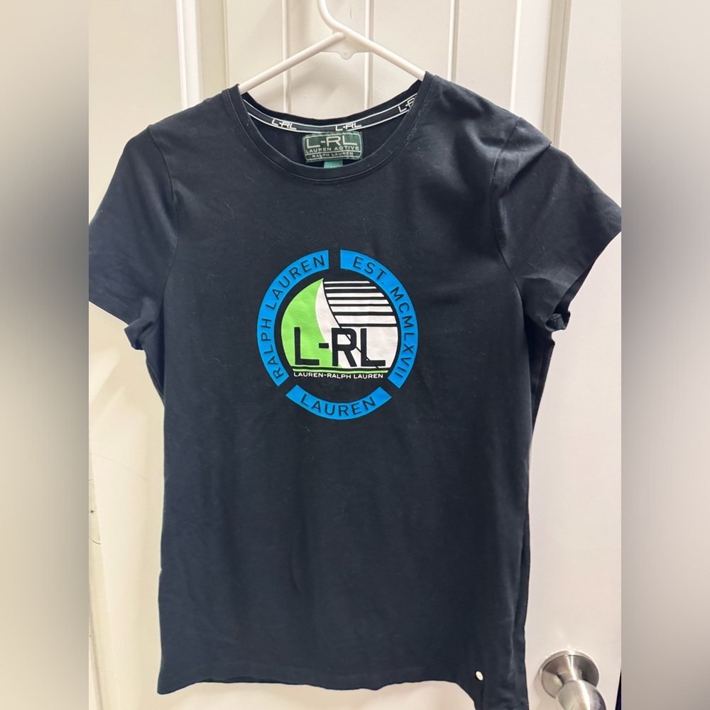 Ralph Lauren Black V-Neck Tee